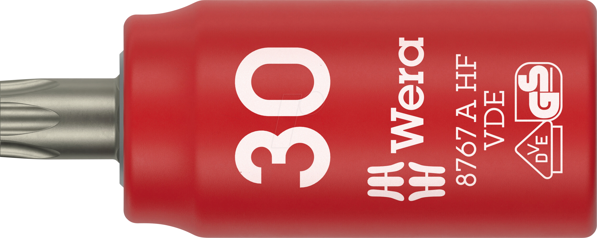 Thumbnail - WERA 05005925001 - VDE Zyklop Bitnuss, 1/4''-Antrieb, Haltefunktion TX 30x36.0