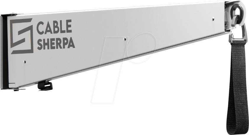 CASHE 24-019006O - Kabelhalter für Ladekabel, ausziehbar, outdoor, weiß aluminium