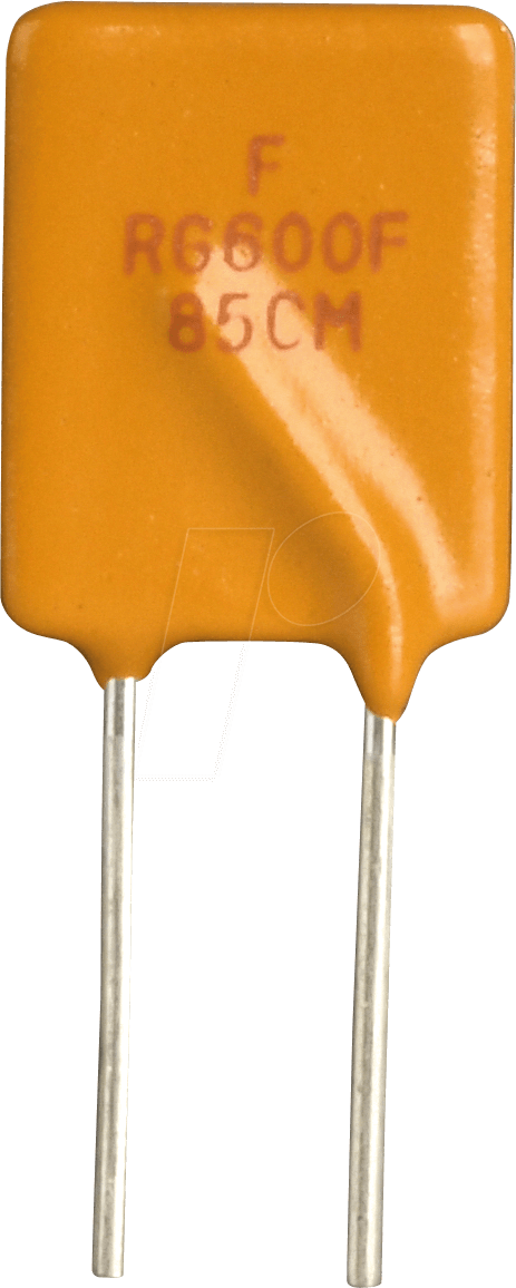 PTC FRG60016F - PTC-Sicherung, radial, 16V, 6A, rückstellend