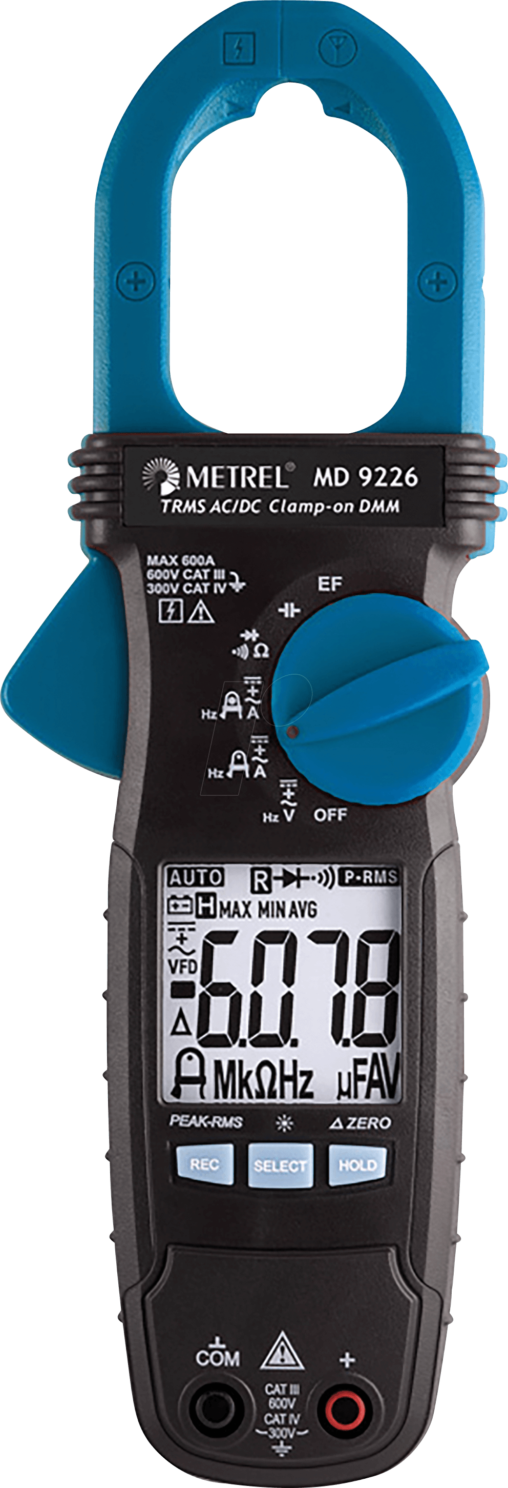 MD 9226 - Stromzange MD 9226, digital, AC/DC, bis 600 A