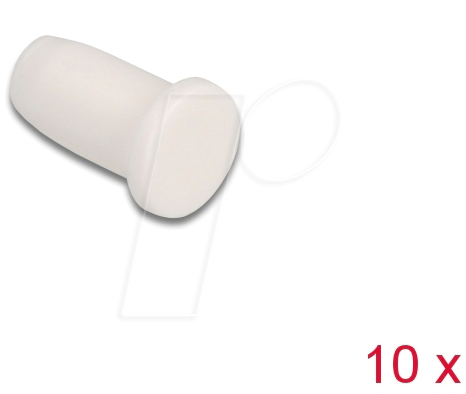 DELOCK 86846 - LWL Staubschutzkappe für LC / MU Steckverbinder, 10 Stück