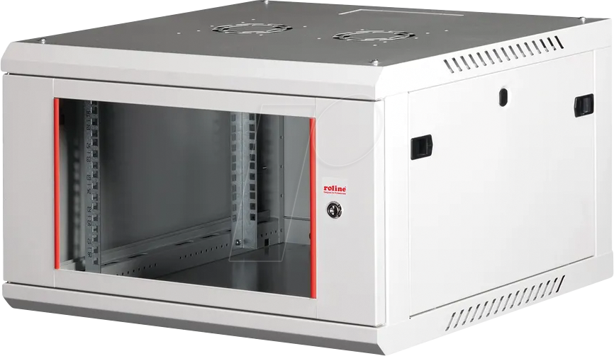 ROLINE 26210129 - 19'' Wandgehäuse, 6HE, 600mm Tiefe, grau