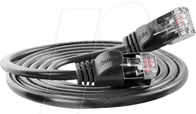 Thumbnail - SLIM SL6 2 SW - Cat.6 SLIM-Light-Kabel, U/FTP, 2 m, schwarz