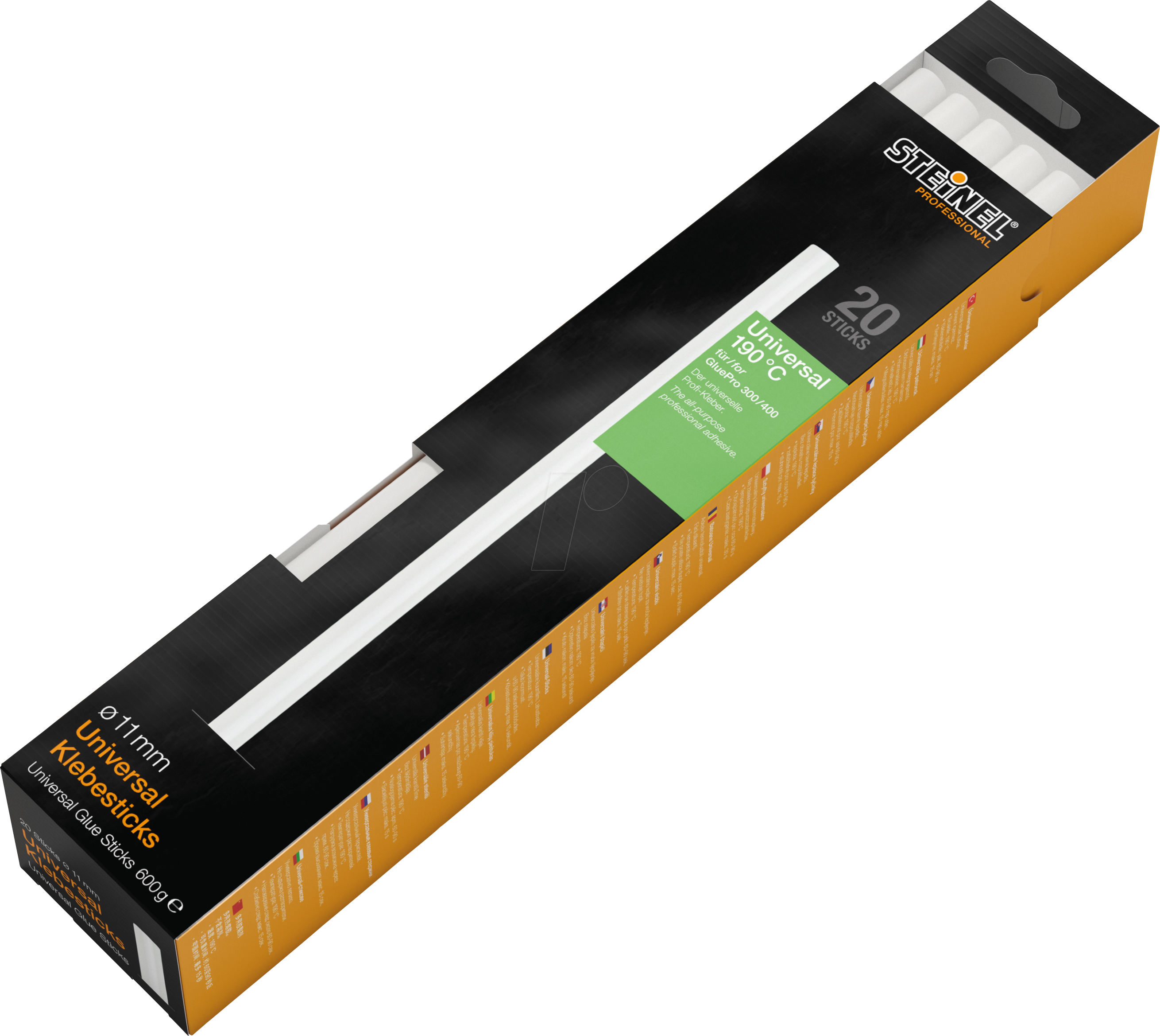 Thumbnail - STEINEL 050092 - Heißklebestick, Ø 11 mm, Universal, transparent, 20 Stück