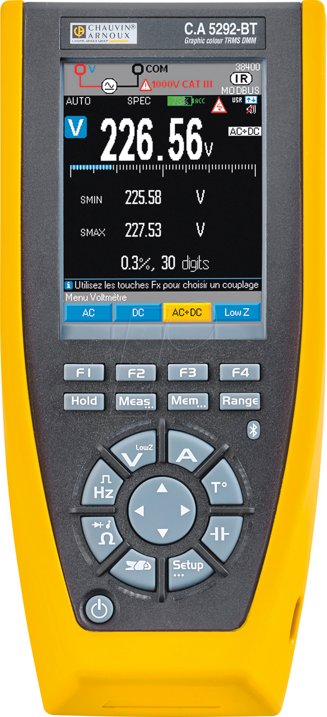 CHAU P01196812 - Multimeter C.A 5292 BT, 10000 Counts, TRMS, grafisch, Bluetooth®