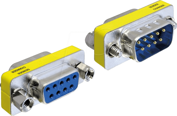 DELOCK 65249 - Adapter Sub-D 9Pin Stecker/Buchse Portschoner