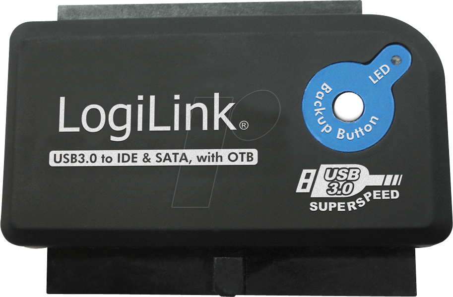 LOGILINK AU0028A - Adapter USB 3.0 > SATA / IDE mit OTB