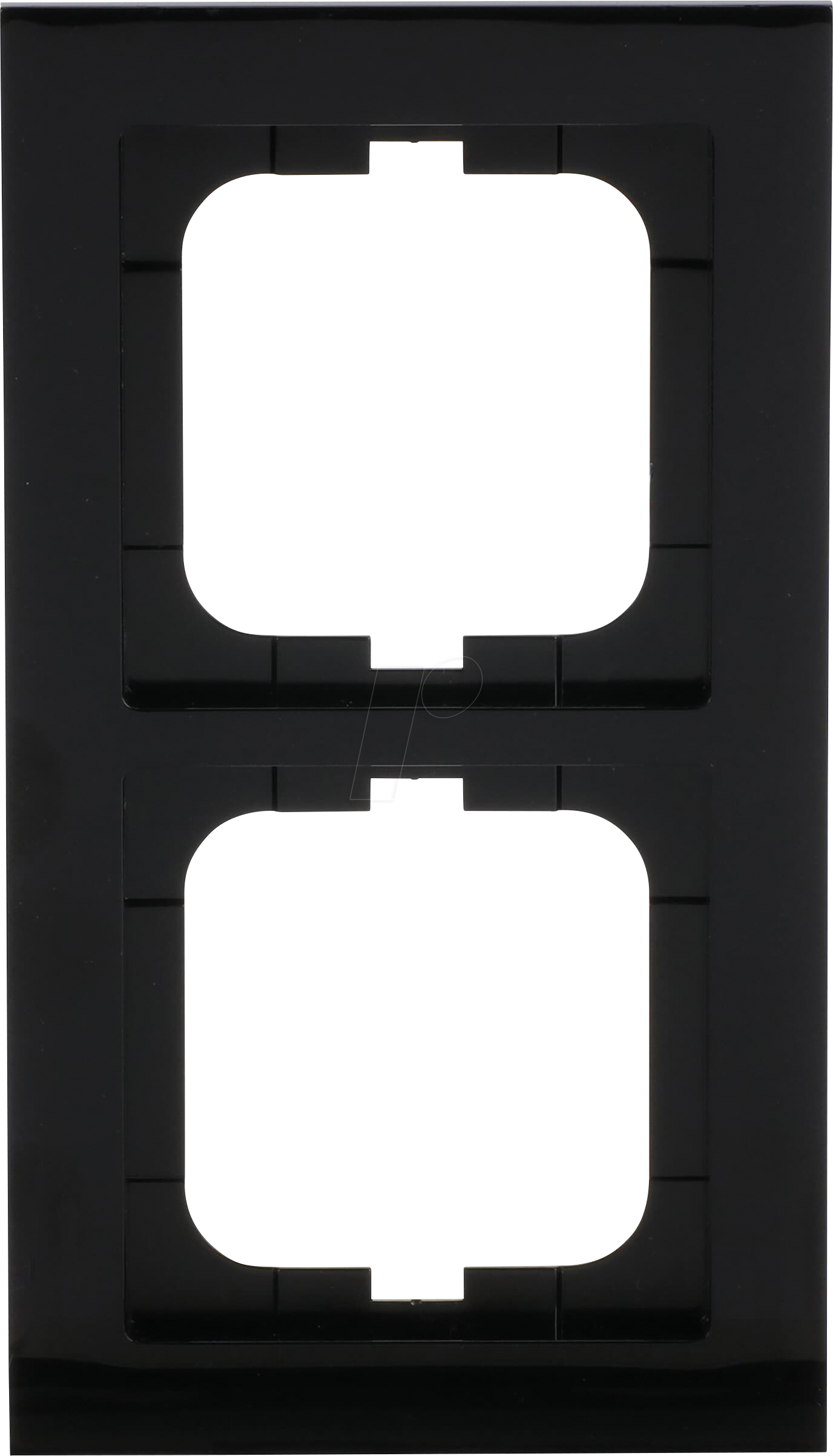 BJ 1722-281 - Abdeckrahmen 2-fach schwarz - Busch-axcent®