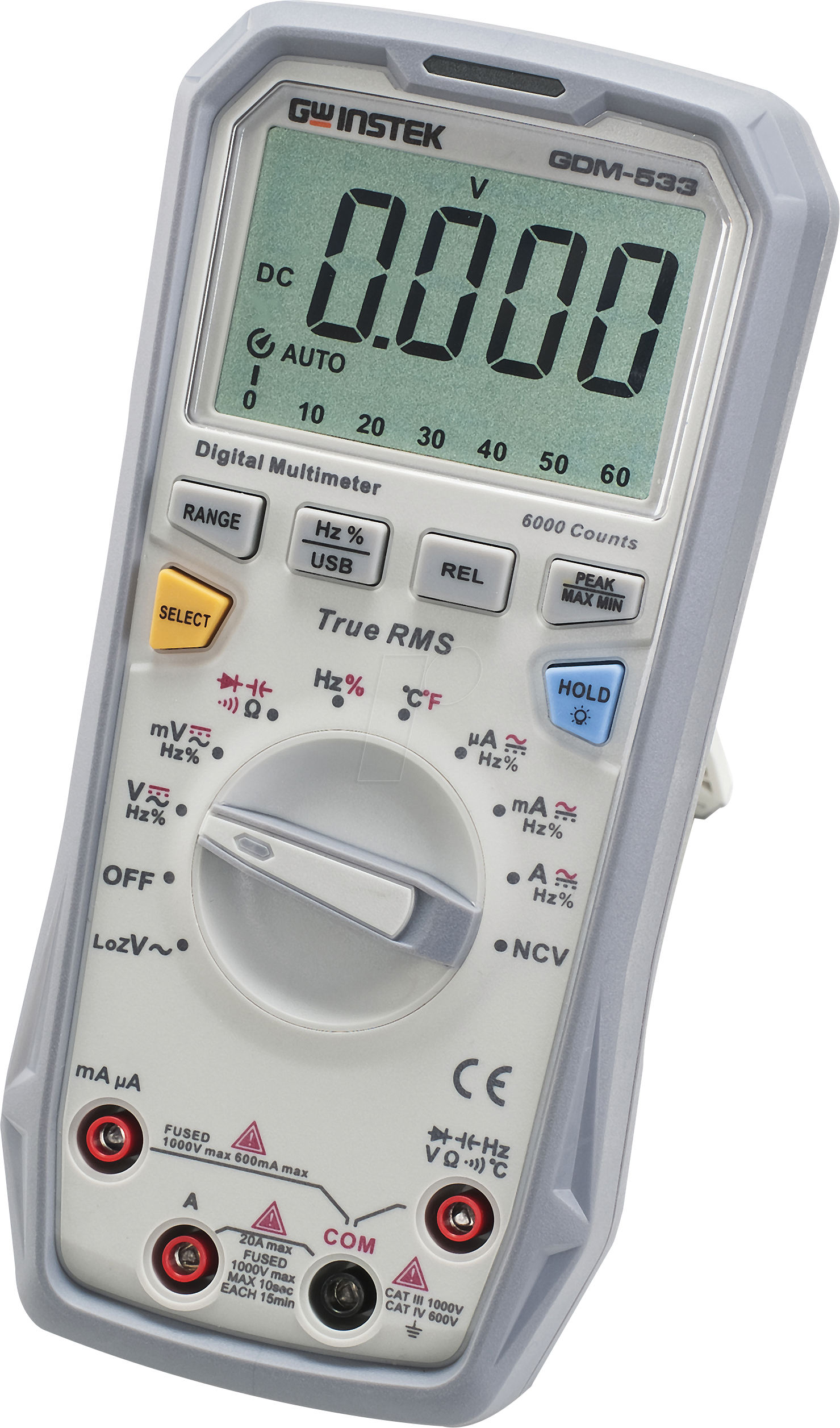 GDM-533 - Multimeter GDM-533, digital, 6000 Counts, TRMS, USB