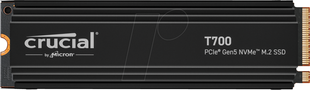 CT4000T700SSD5 - Crucial T700 PCIe® 5.0 NVMe M.2 SSD, Heatsink, 4 TB