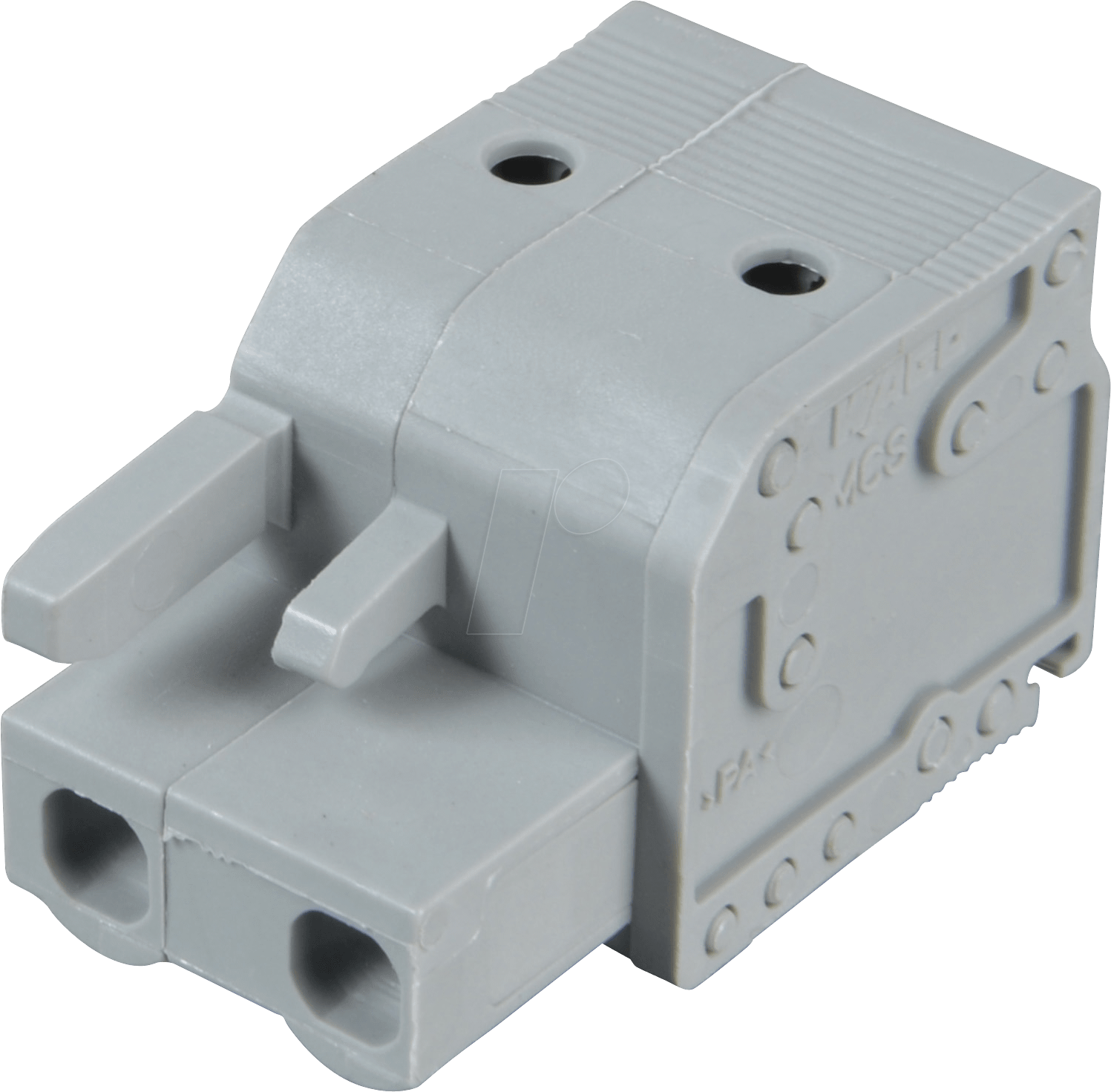 WAGO 2231-202 - Federleiste mit Betätigungsdrückern 2-polig, RM 7,5 mm