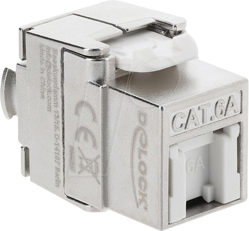 DELOCK 90706 - Keystone Modul RJ45 Buchse zu LSA Cat.6a, geschirmt
