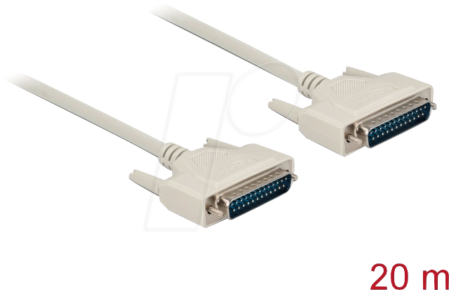 DELOCK 84539 - Kabel Seriell, D-Sub 25, Stecker/Stecker, 20 m