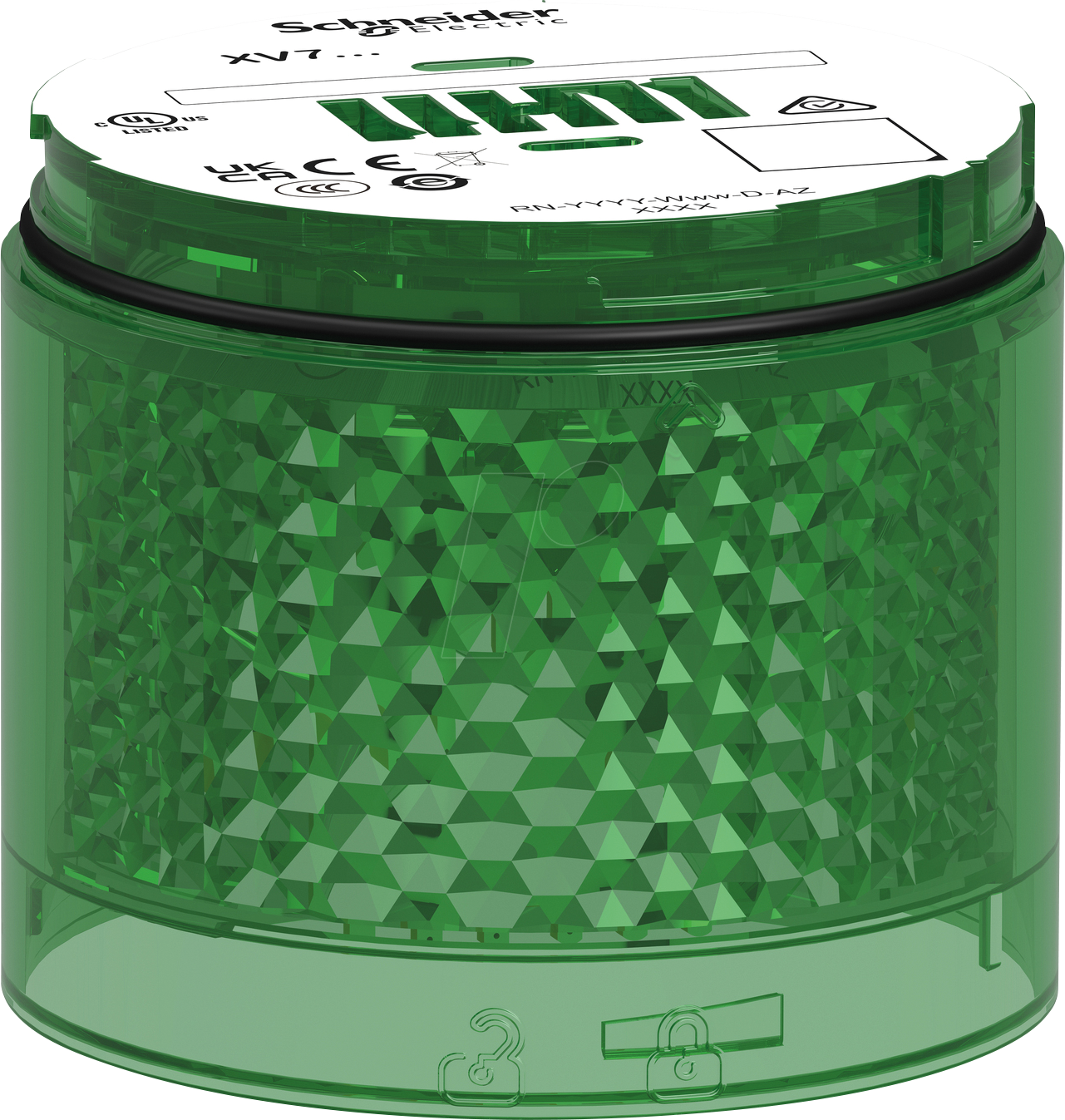 XVB7C53 - Leuchtelement, modular, 70mm, grün, 24V ACDC, Blinklicht