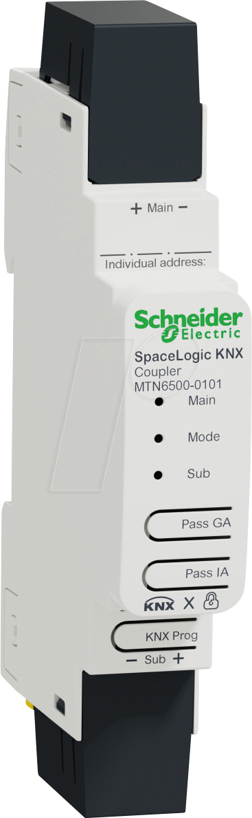 SE MTN6500-0101 - SpaceLogic KNX-Koppler DIN-Schiene