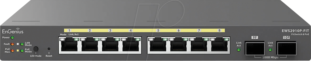 EG EWS2910FP-FIT - Switch, 10-Port, Gigabit Ethernet, PoE+, SFP