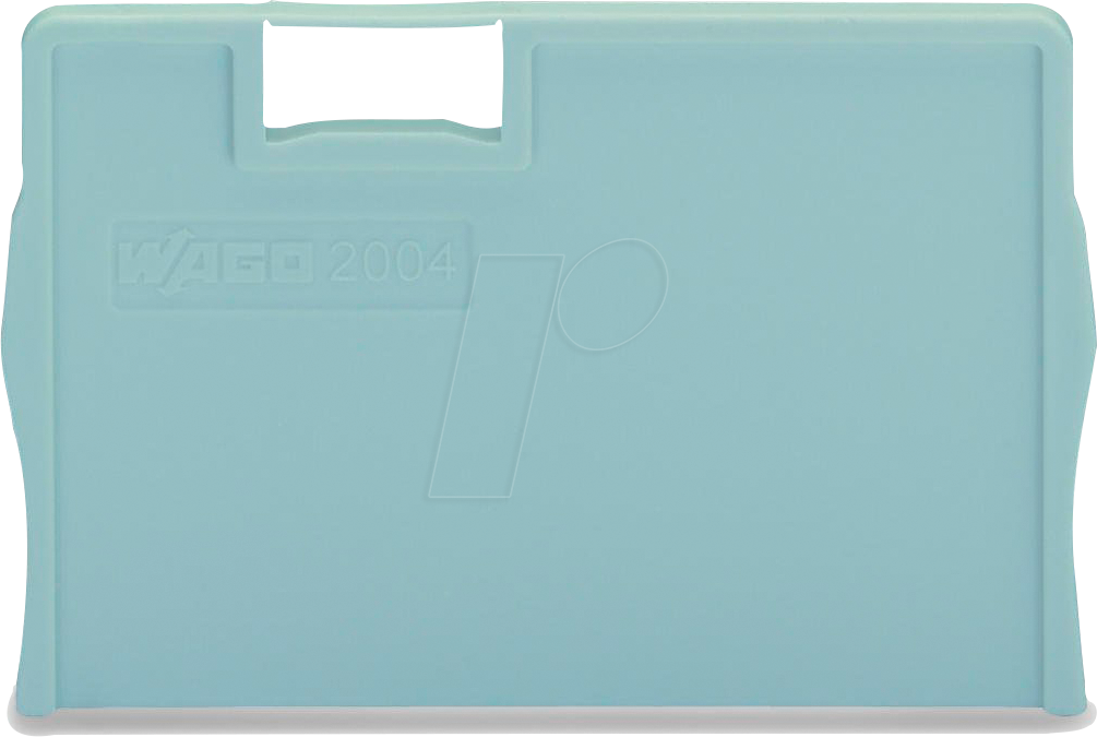 WAGO 2004-1293 - Trennplatte, 2 mm dick, überstehend, grau