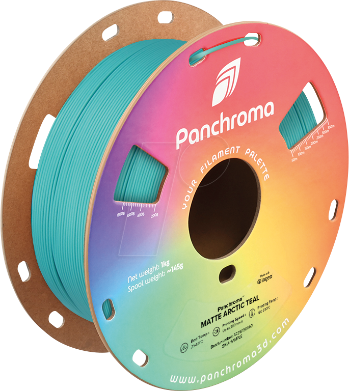 POLYMAKER CA4006 - Filament, Panchroma PLA, Matte Arctic Teal, 1,75 mm, 1 kg