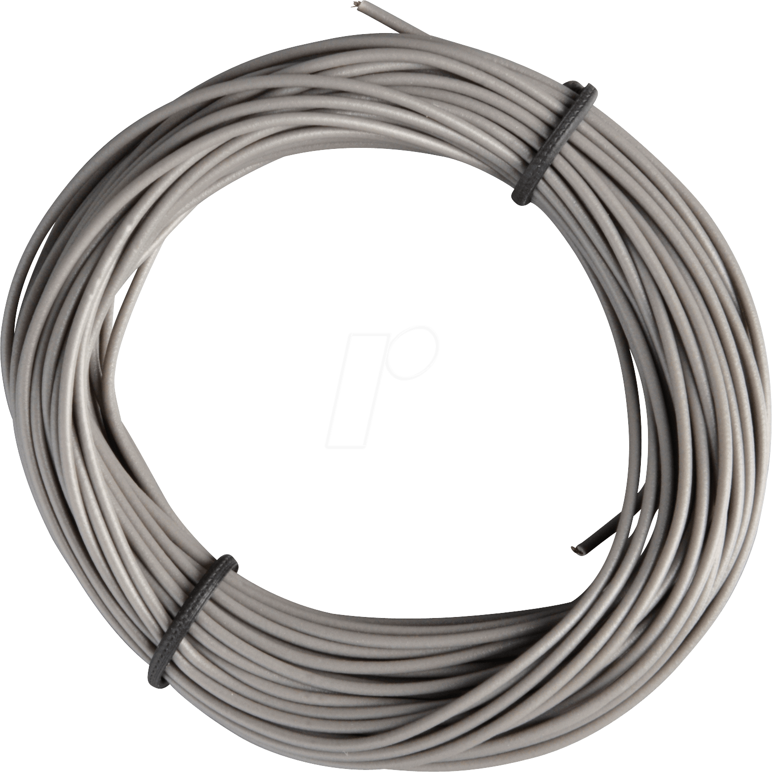 LITZE GR - Kupferlitze isoliert, 10 m, 1 x 0,14 mm², grau