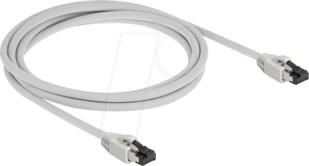 DELOCK 80560 - Cat.8.1 Patchkabel, S/FTP, 2 m, grau