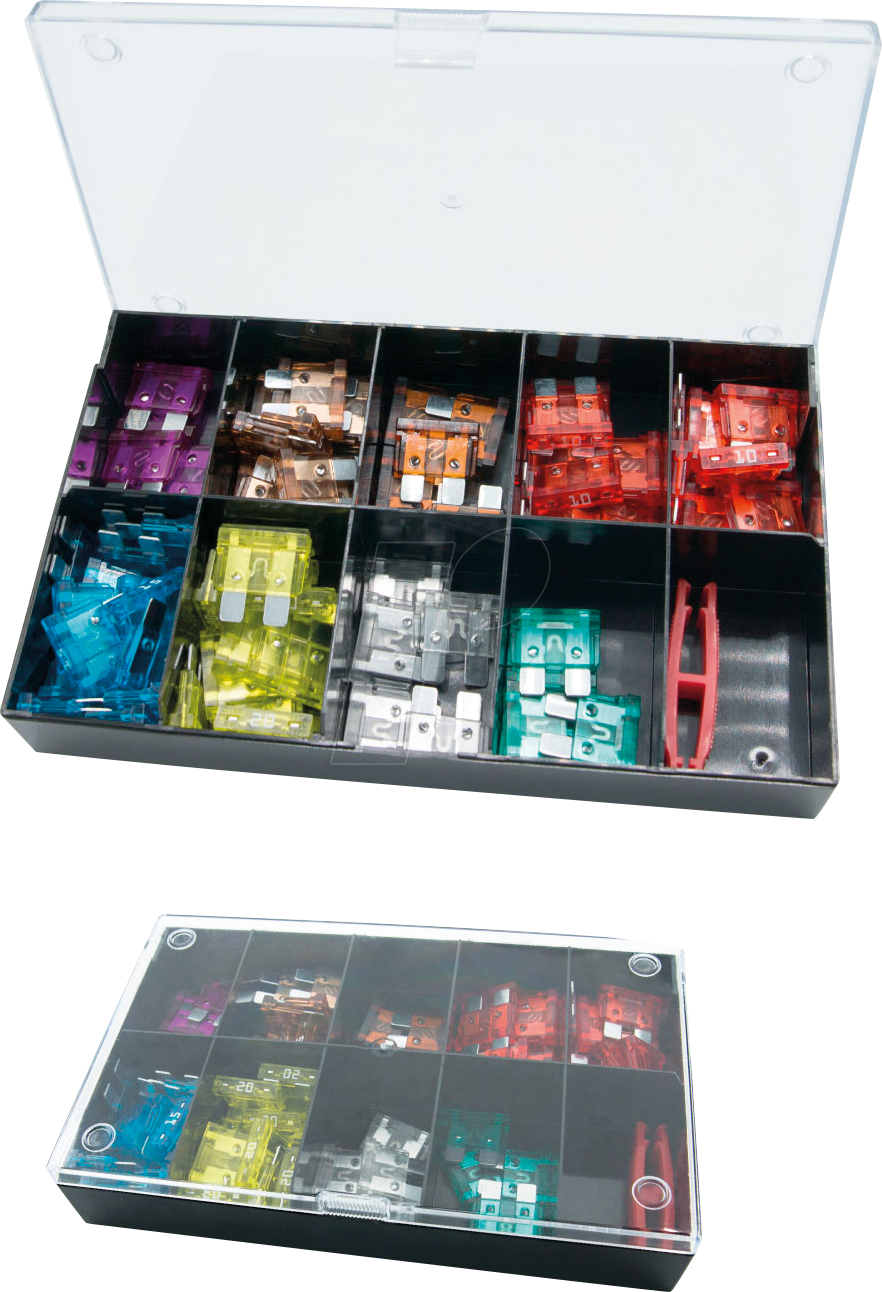 KFZ NORMOTO 80 - Sortimentsbox mit 80 KFZ-Sicherungen (Norm)