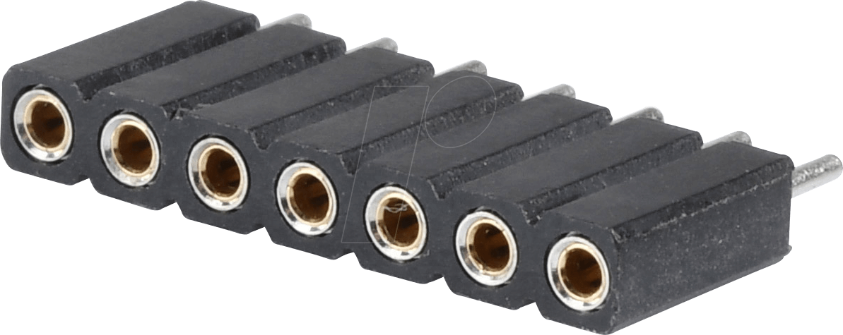 MPE 115-1-007 - Präz.-Buchsenleisten 2,54 mm, 1X07, gerade