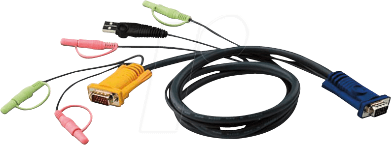 ATEN 2L-5305U - KVM-Kabel, VGA, USB, 5.0m