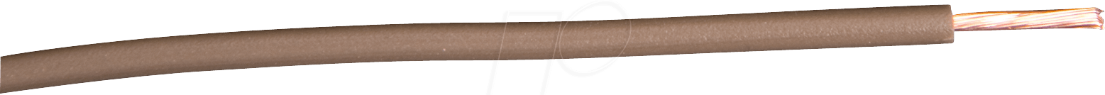 H05VK 1,0-25BR - Schaltlitze H05V-K, 1,0 mm², 25 m, braun