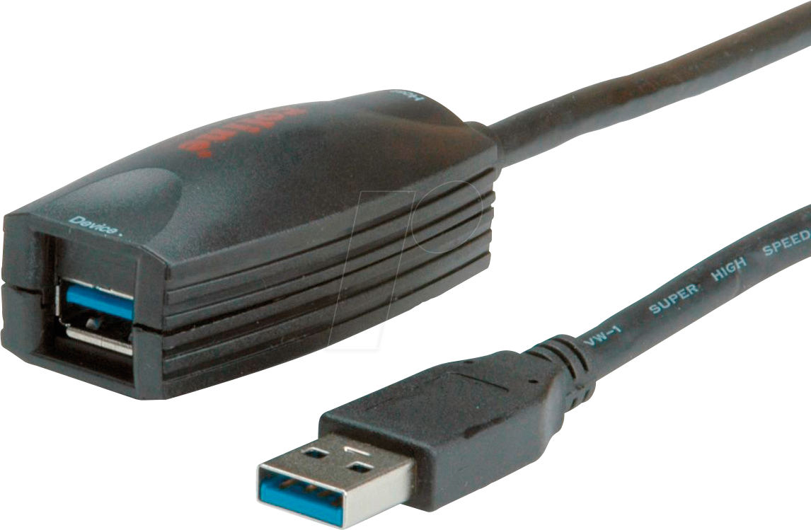 ROLINE 12041096 - Aktives USB 5 Gb/s Verlängerungskabel USB A, 5 m