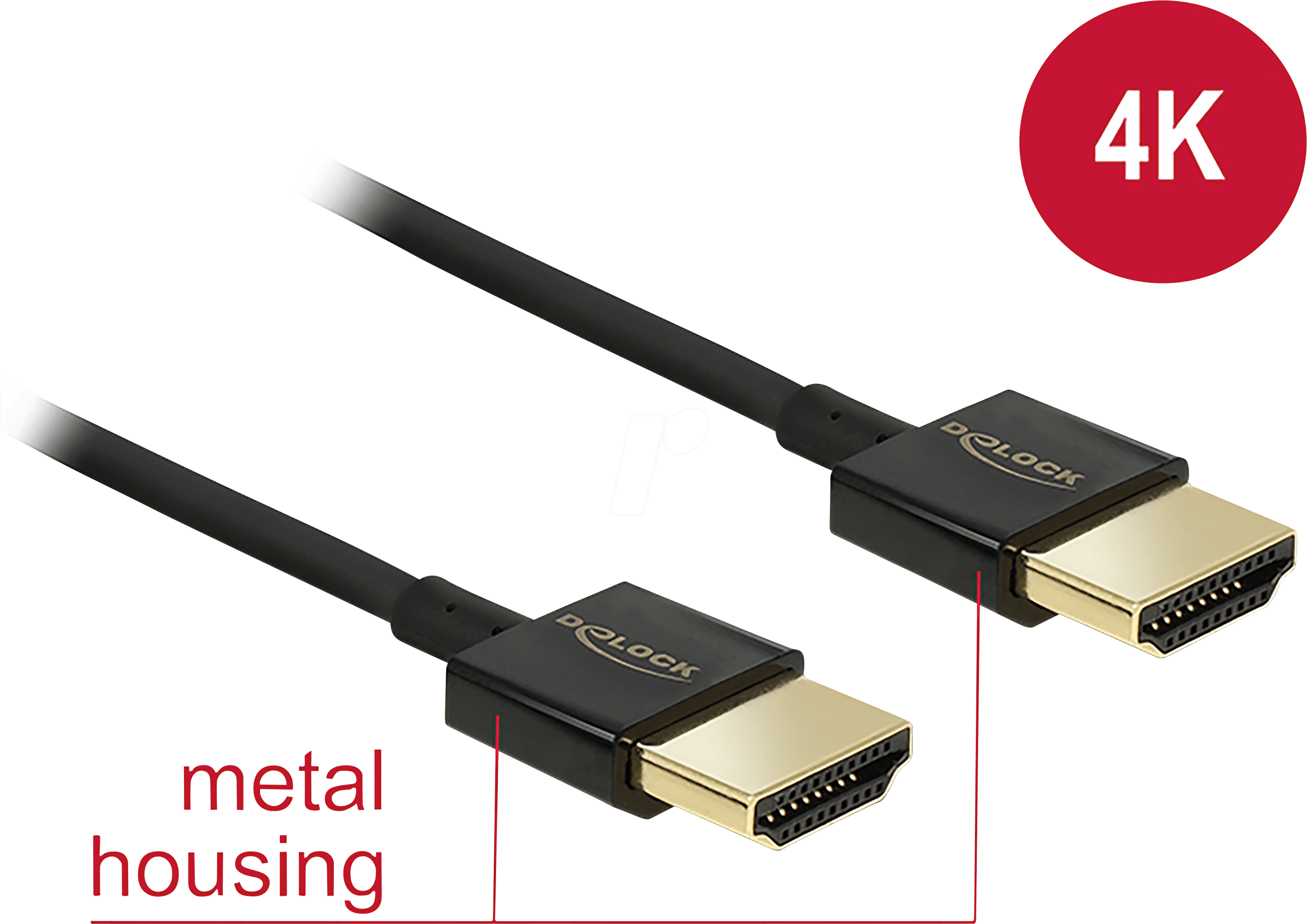 Thumbnail - DELOCK 85117 - High Speed HDMI Kabel mit Ethernet, 0,25 m