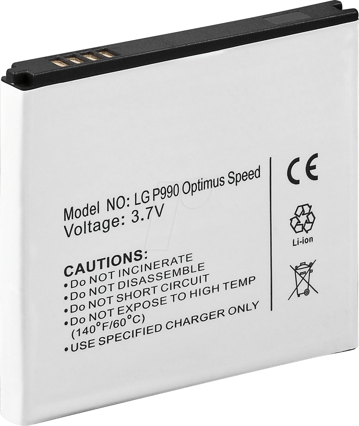 AKKU LG 3 - Smartphone-Akku für LG-Geräte, Li-Ion, 1400 mAh