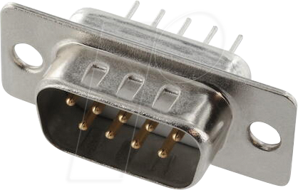 ECON ST9PV - D-Sub-Stiftleiste 9 polig Lötpins verzinnt