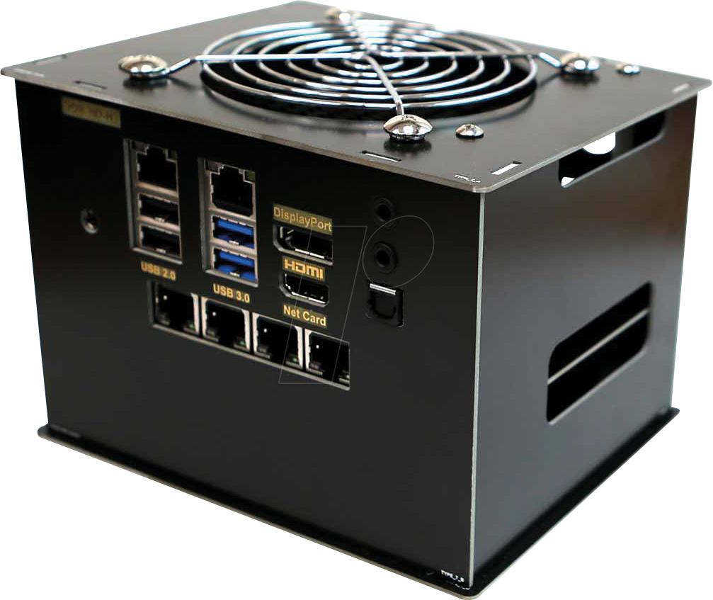 ODROID H3 CASE7 - Odroid H3 Gehäuse 7, für 2x 2,5'' SATA, 1x Netzwerkkarte