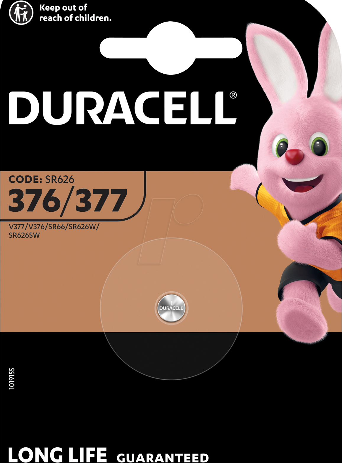 DURA SR661 - Silberoxid-Knopfzelle, 376/377, SR66, 1,5 V, 1er-Pack