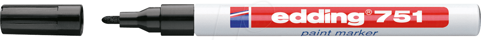 EDDING 751SW - Lack Marker, 1,0 - 2,0 mm, schwarz