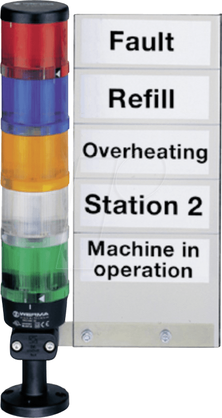 WERMA 960 000 05 - Beschriftungstafel, seitliche Montage