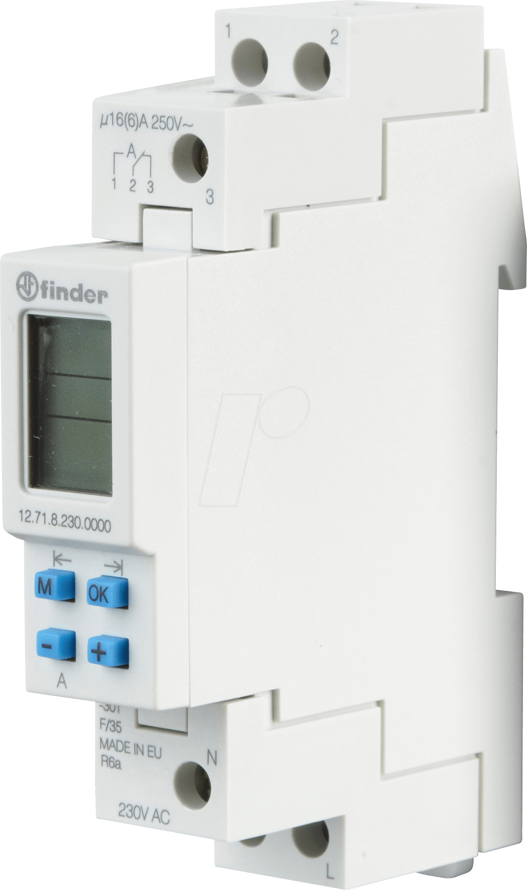 FIN 12.71 - Zeitschaltuhr f. 35mm-Schiene, Wochenprogramm