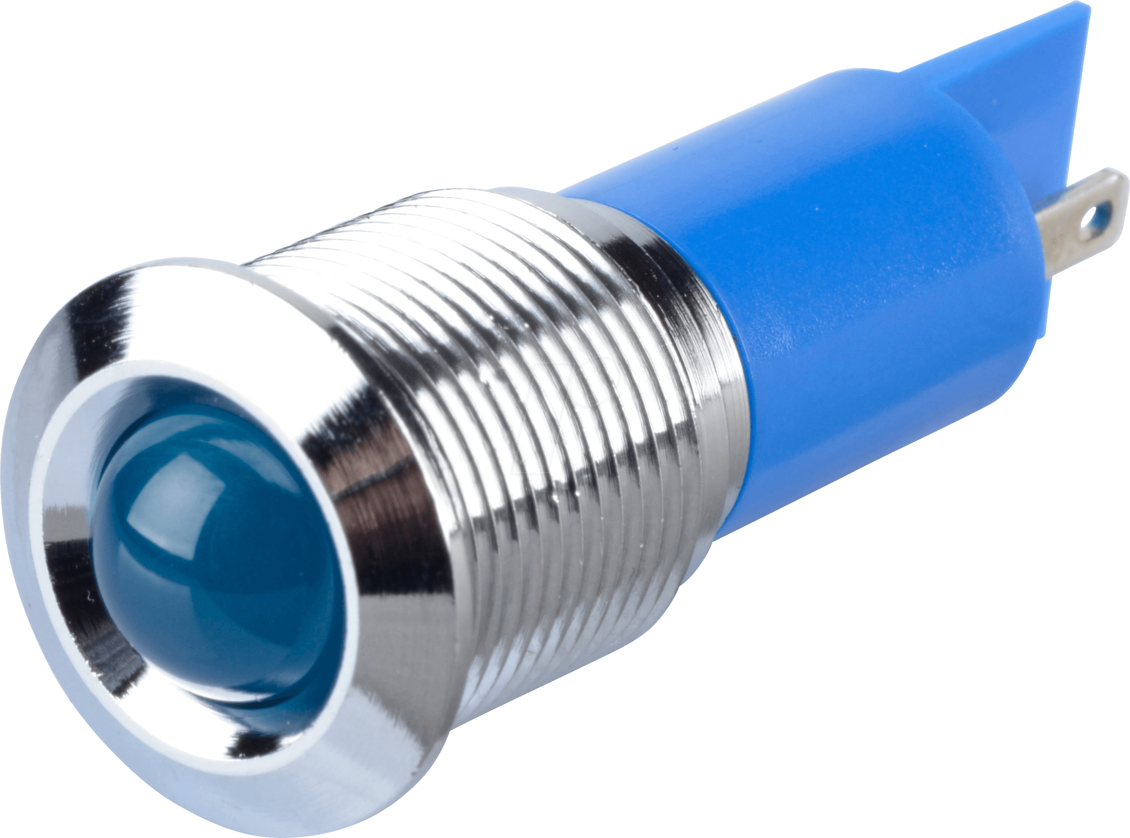 Thumbnail - APM Q16P1C B12E - LED-Signalleuchte, blau, 12 V, Ø 16 mm, vorstehend, FASTON