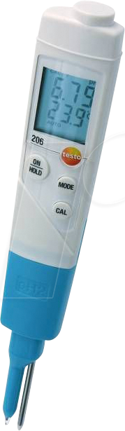 TESTO 0563 2062 - pH-Messgerät testo 206-pH2, 0,0 bis 14,0 pH