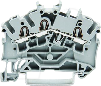 WAGO 2002-6301 - Durchgangsklemme, 3-Leiter, Ø 0,25 - 2,5 mm, grau