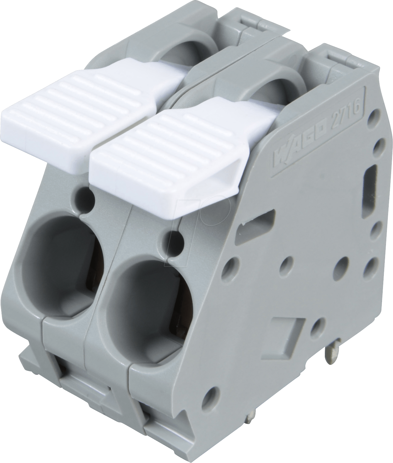 WAGO 2716-102 - Hochstrom-Klemmleiste, RM 10,0 mm, 76A, 2-pol