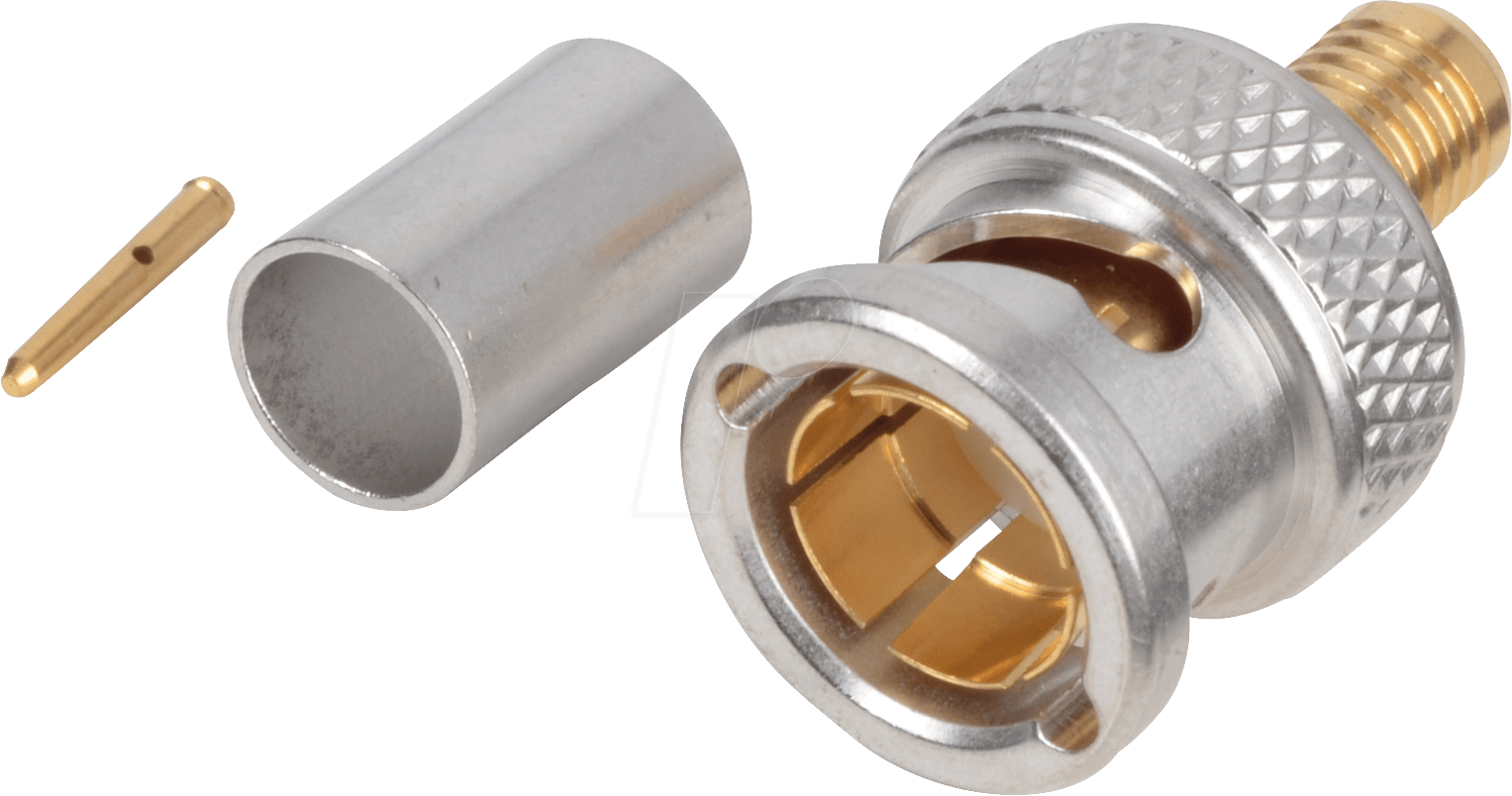 R142 077 722 - BNC-Stecker RG59 HDTV, gerade, crimp
