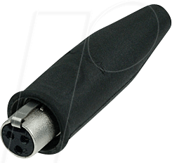REAN T3FC-B-W - TINY xlr Kabelbuchse, 3-pol, wasserdicht