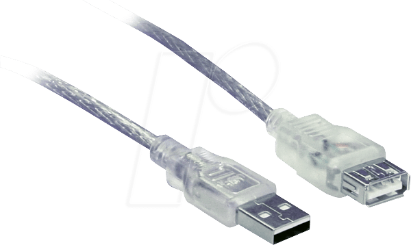 AK 669-5,0 - USB 2.0 Kabel, A Stecker auf A Buchse, 5,0 m