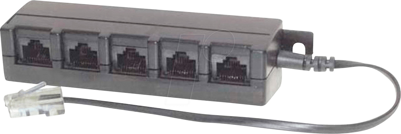 ISDN RJ45 1-5 - ISDN Multiport Verteiler, 5-fach