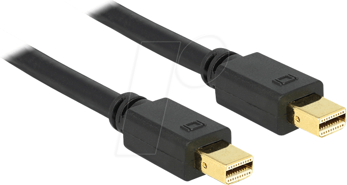 DELOCK 83475 - DisplayPort Kabel, mini DisplayPort 1.2 Stecker, 2 m, schwarz