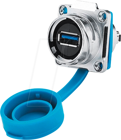 GC IC03-24U302 - Steckverbinder - USB Durchführungskupplung, Bajonett, IP67