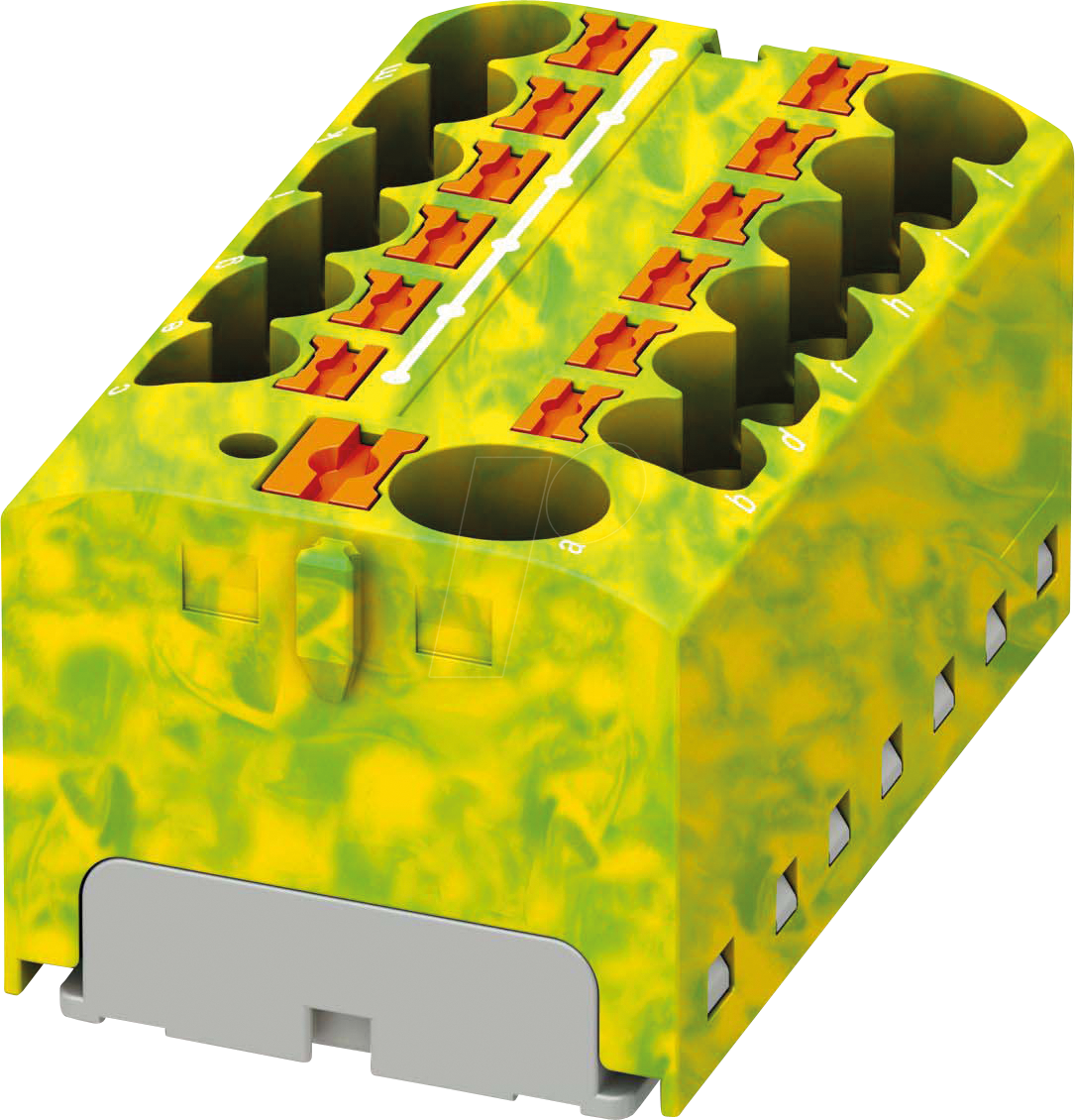 PHOE 1153438 - PTFIX 10/12X4 GNYE - Verteilerblock