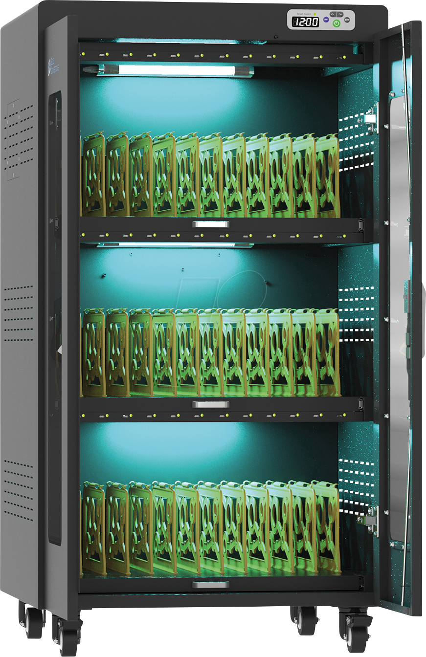 GC PCT03-C36S - Ladeschrank bis 15,6'', USB-C, UVC-Desinfektion, bis 36 Geräte