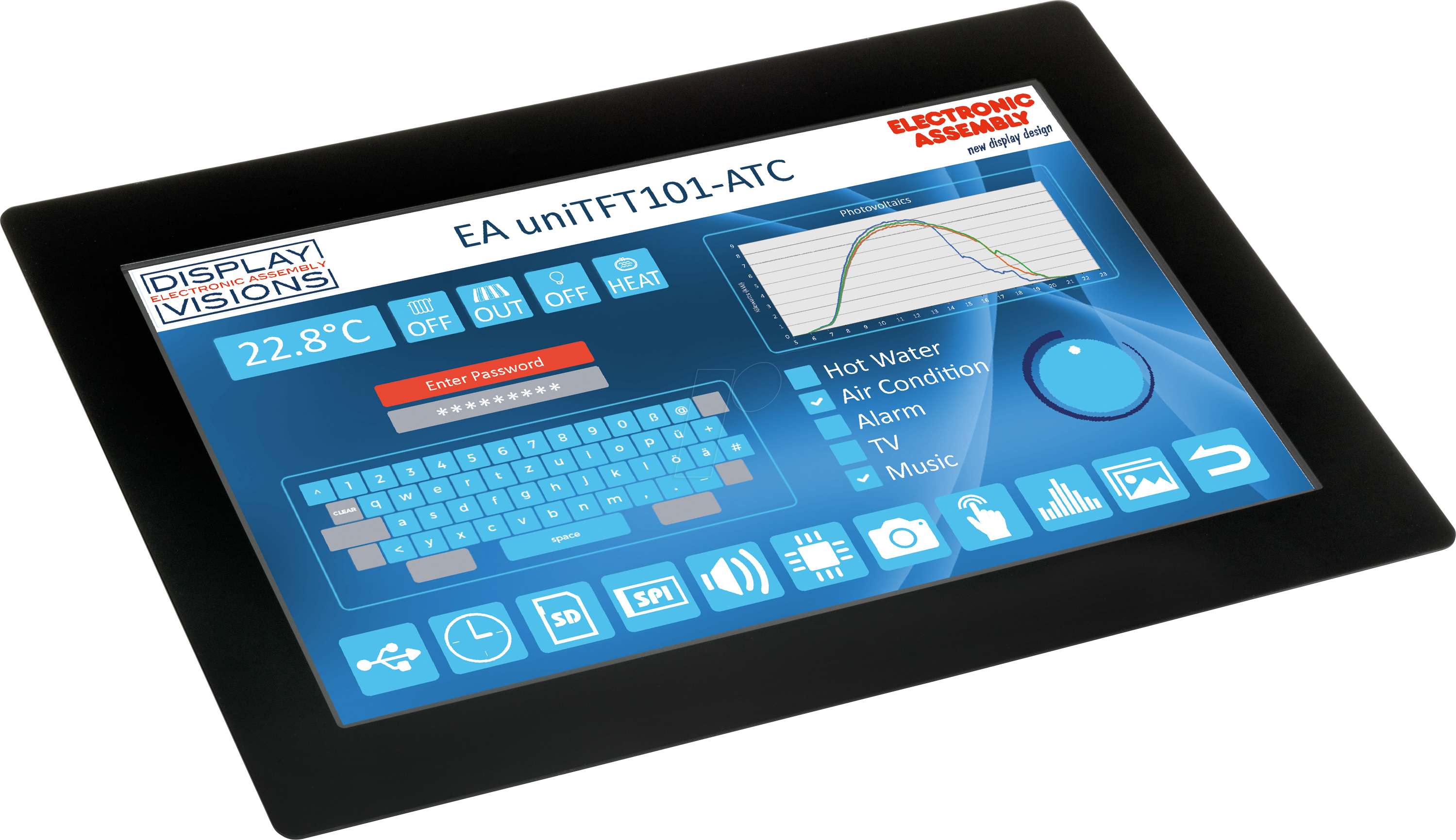 EA UNITFT101-ATC - HMI Multifunktions-TFT, 10,1'', PCAP-Touch